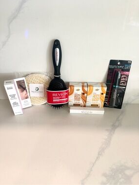 Beauty & Self-Care Bundle – Revlon Brush, L’Oréal Mascara, Dove Skincare & More